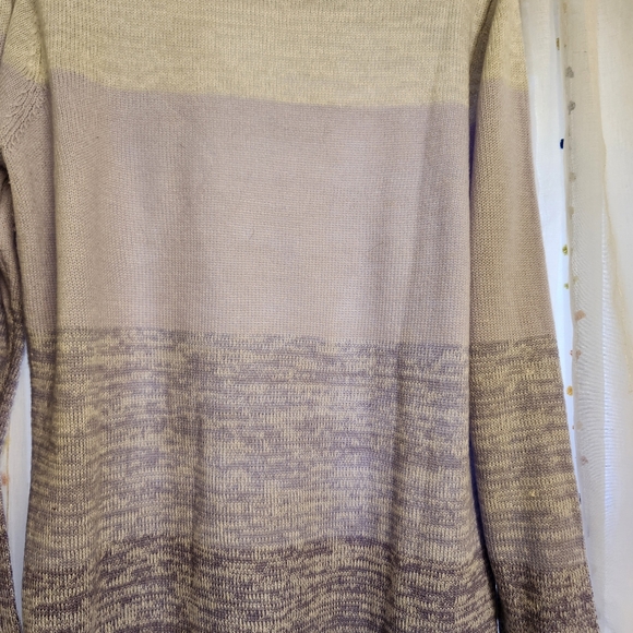 DRESS BARN WOMEN'S LILAC AND GRAY STRIPED SOFT SWEATER SIZE XL - Picture 7 of 13